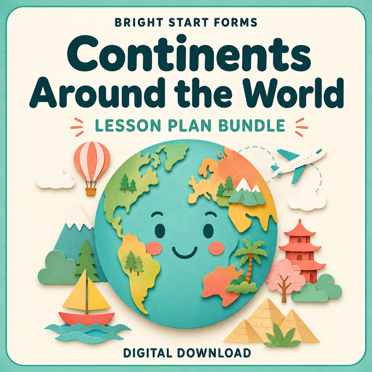 Continents Around the World product cover